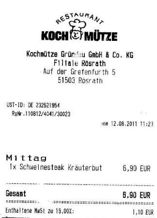 spug H�ffner Kochm�tze Restaurant